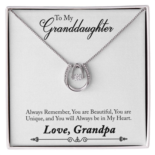 Lucky in Love for Granddaughter - You Will Always Be In My Heart