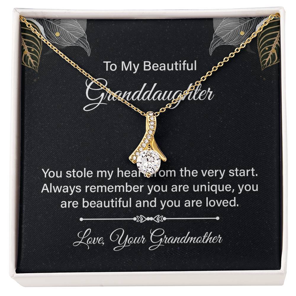 Alluring Beauty for Granddaughter - You Stole My Heart From The Very Start