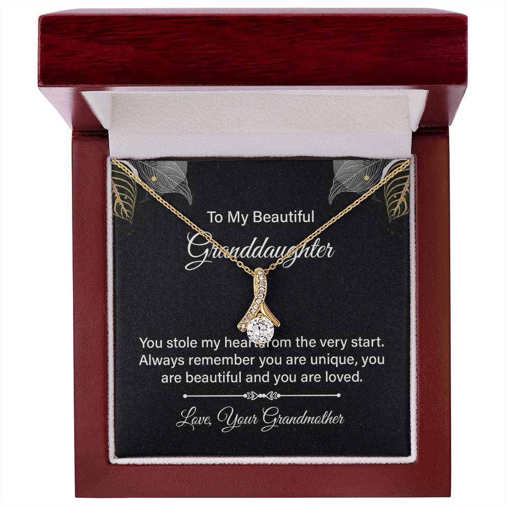 Alluring Beauty for Granddaughter - You Stole My Heart From The Very Start