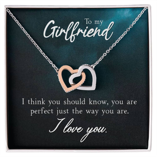 Interlocking Hearts for Girlfriend - You Are Perfect Just The Way You Are