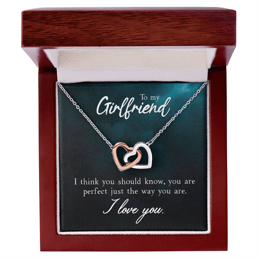Interlocking Hearts for Girlfriend - You Are Perfect Just The Way You Are