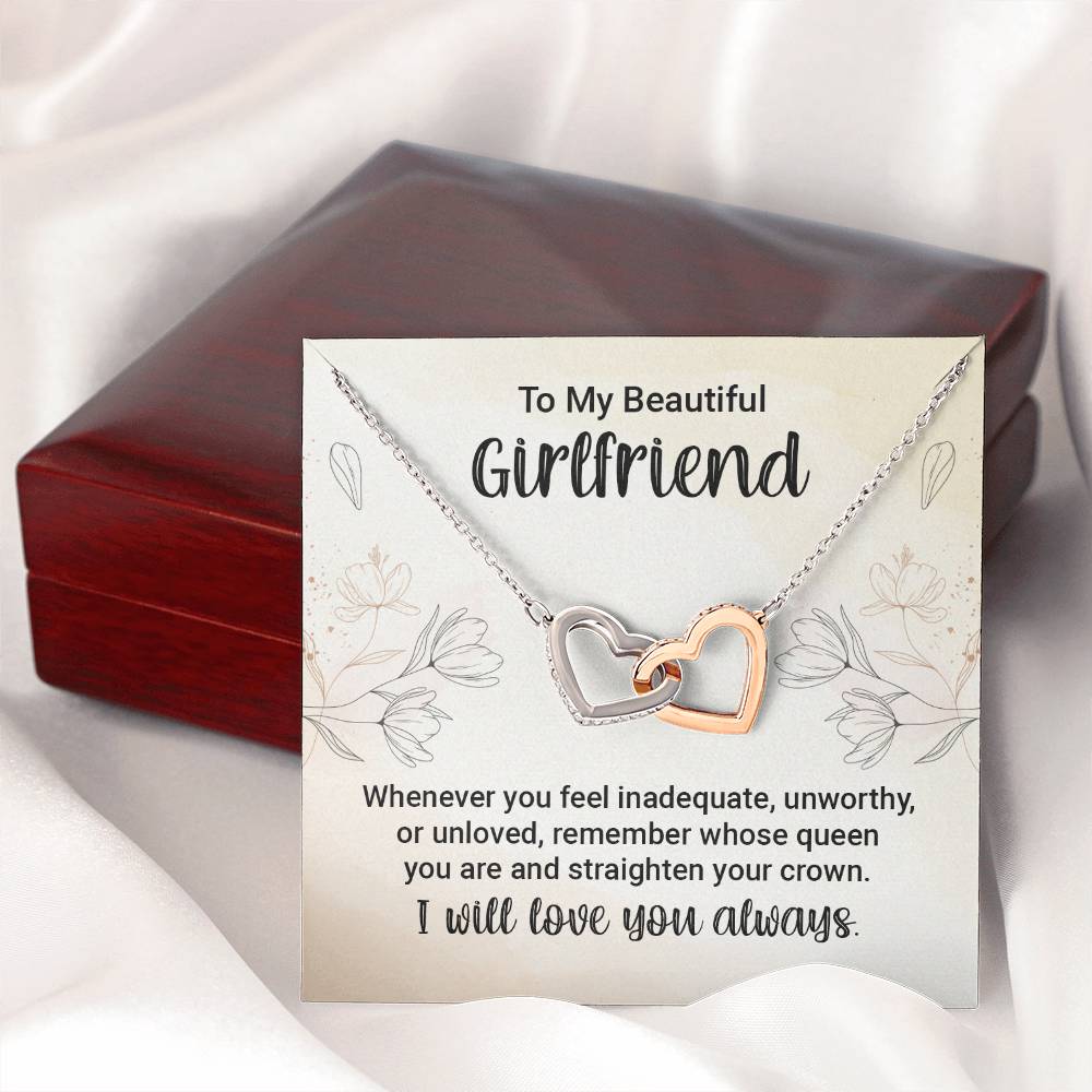 Interlocking Hearts for Girlfriend - Whenever You Feel Inadequate, Unworthy