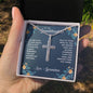 Stainless Cross for Granddaughter - You Are A Joy To Our Hearts
