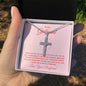 Stainless Cross for Girlfriend - From The Day You Walked Into My Life