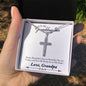 Stainless Cross for Granddaughter - You Will Always Be In My Heart
