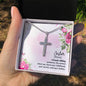 Stainless Cross for Sister - Definition - A Female Sibling, Protector