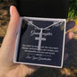 Stainless Cross for Granddaughter - You Stole My Heart From The Very Start