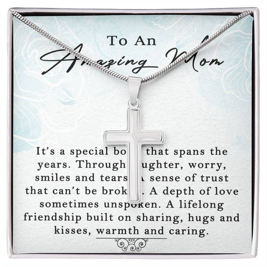 Stainless Cross for Mom - A Special Bond That Spans The Years