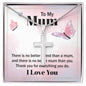 Stainless Cross for Mom - There Is No Better Friend Than A Mum