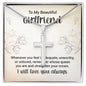 Stainless Cross for Girlfriend - Whenever You Feel Inadequate, Unworthy