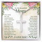 Stainless Cross for Mom - You Gave Me The Confidence