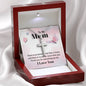 Stainless Cross for Mom - There Is No Better Friend Than A Mum