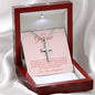 Stainless Cross for Girlfriend - From The Day You Walked Into My Life