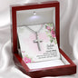 Stainless Cross for Sister - Definition - A Female Sibling, Protector