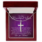 Stainless Cross for Wife - Forever Together Till The End