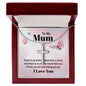 Stainless Cross for Mom - There Is No Better Friend Than A Mum