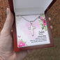 Stainless Cross for Sister - Definition - A Female Sibling, Protector