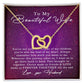 Interlocking Hearts for Wife - Forever Together Till The End