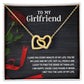 Interlocking Hearts for Girlfriend - I Love You Every Minute Of My Life