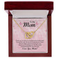 Interlocking Hearts for Mom - Thank You For Being The Greatest Mom