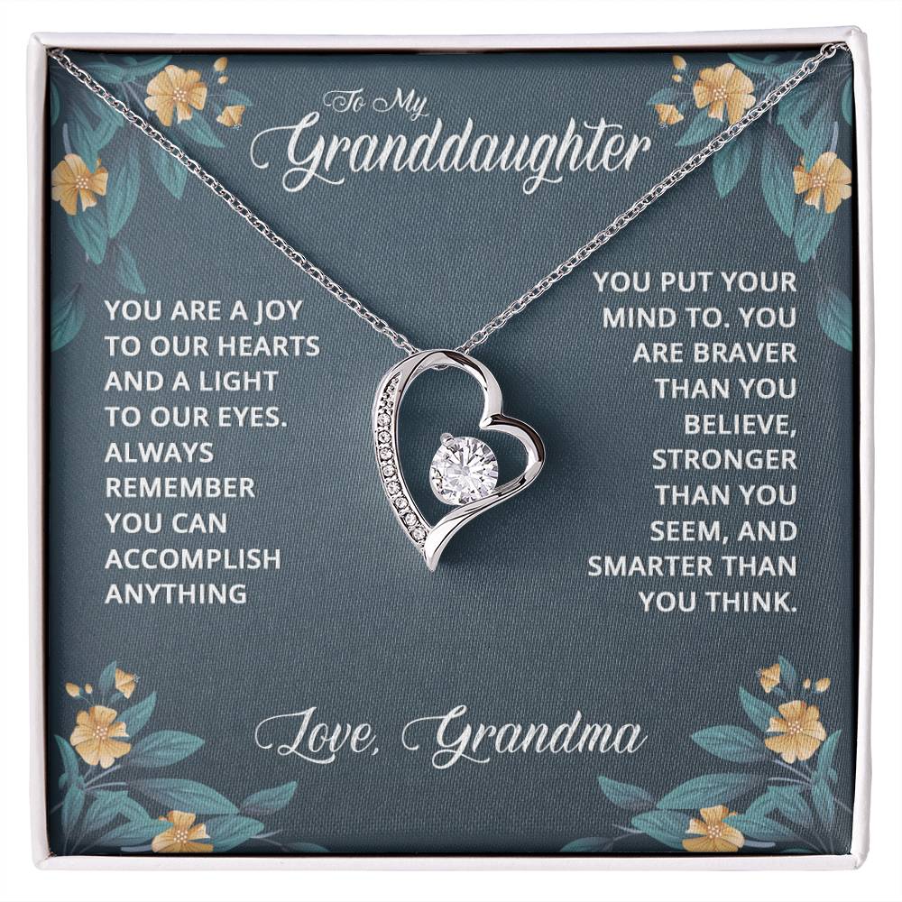 Forever Love for Granddaughter - You Are A Joy To Our Hearts