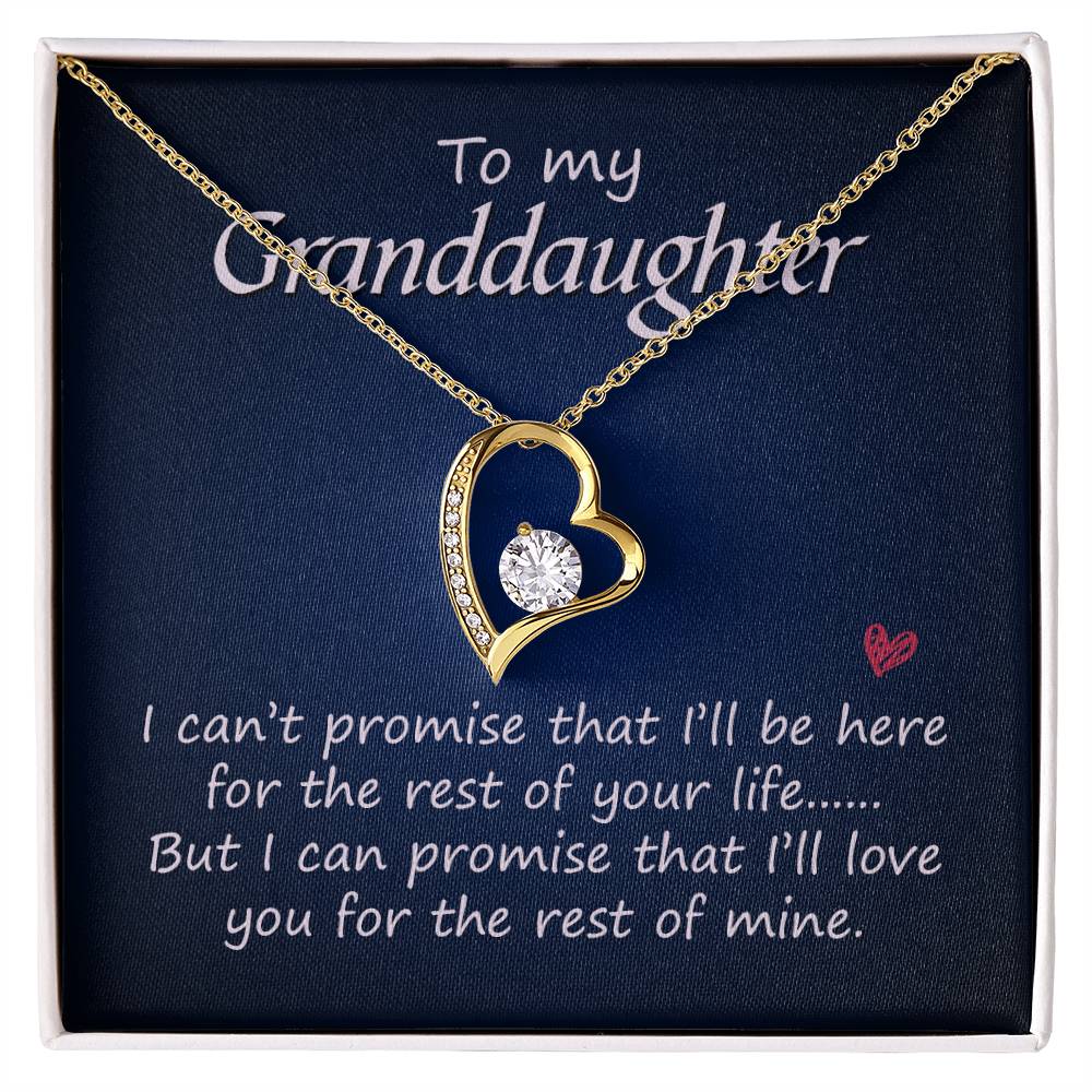 Forever Love for Granddaughter - I'Ll Love You For The Rest Of Mine