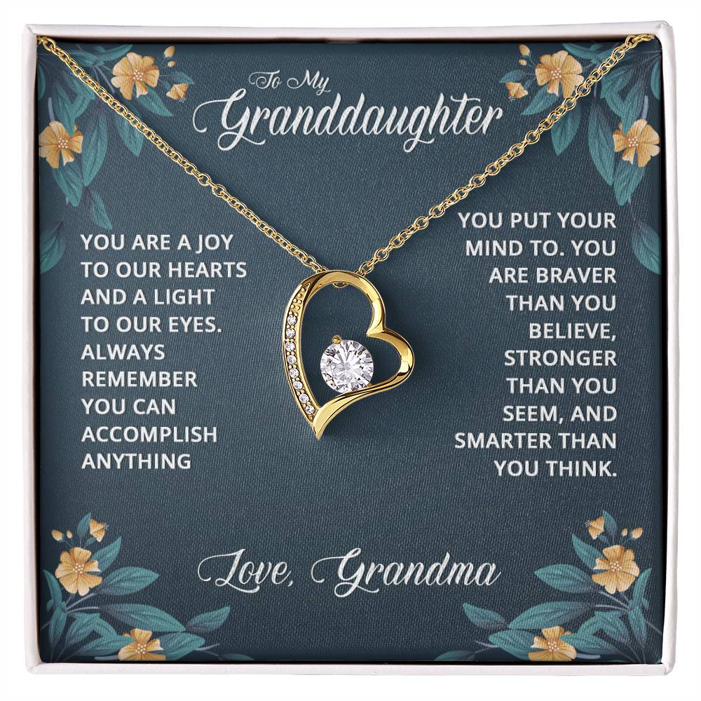 Forever Love for Granddaughter - You Are A Joy To Our Hearts